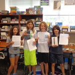 PencilPALS 5th grade writing contest winners: Mayah, Keely, Frankie and Miller. 